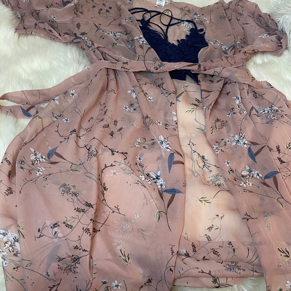 Pink floral Cardigan